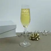 Special Birthday Personalised Crystal Flute