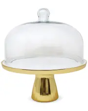 Vivience Cake Stand With Glass Dome