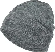 [X AUTOHAUX] Cycling Hat Keep Warm Hard Hat Liner Polyester Grey Melange 26x20cm 1 Pcs