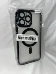 iPhone 14,15 Pro Max Black Clear Case Slim Plating Mag Safe Magnetic Apple