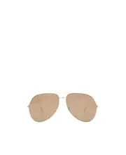 aviator-frame mirrored sunglasses 62 Nude
