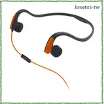 [KESOTOAATW] 用於戶外運動室內電話的傳導耳機語音控制電纜雙立體聲頸帶耳機