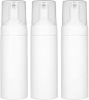 150ml White Empty Plastic Foam Pump Bottles, Soap Pump Dispenser Bottles for Travel Bathroom Kitchen Sink Countertop (3Pcs)