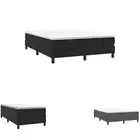 Box Spring Bed with Mattress Base Bedstead Bed Frame Bedroom Fabric vidaXL