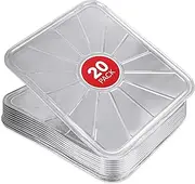 Stock Your Home Disposable Foil Oven Liners (20 Pack) - Aluminum for Bottom of Electric & Gas Ovens, Reusable Drip Pan Tray for Cooking & Baking, Disposable Baking Mats