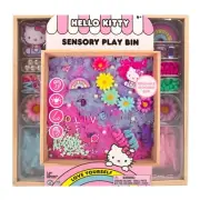 Hello Kitty Sanrio Sensory Play Bin Sand and Rocks In Reusable Wooden Box