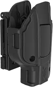 Glock 19 Belt Clip Holster, OWB for Glock 19 23 32 Gen 1-5, Tactical Right Hand Auto Lock Released Outside Waist