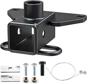 LOCAME 2 Inch Rear Trailer Hitch Receiver, Compatible with 2020 2021 2022 2023 2024 Jeep Gladiator JT Pickup Truck, Class 3 Heavy Duty Tow Hitch, Black, LC0073