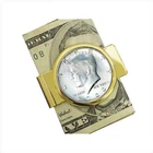 American Coin Treasures 2212 JFK Half Dollar Goldtone Moneyclip