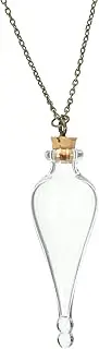 [DEARMAMY] Mini Sealing Bottle Craft Tiny Jars Lids Glass Bottles Chains for Art Decorations