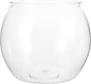 HOMOBABE Transparent Desktop Fish Tank Micro Landscape Vase for Ornamental Fish Turtles Durable Aquarium Decor for Home Office Garden Easy to Clean Stylish Design