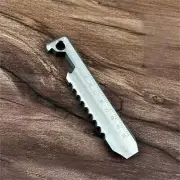 Titanium Multi Tools Pocket Pry Bar Crowbar Bottle Opener Ruler Keychain EDC