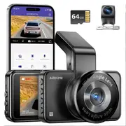 AZDOME M17 Pro Dash Cam Voice Activated Front Rear Wifi 64GB Card Loop Recording