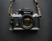 Hand Grip Ebony wood L Type Bracket Tripod Ballhead Plate Base For NIKON F2 Film