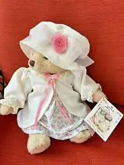 Vintage Hallmark Mary Bearworthy Plush Teddy Bear W/ Hat & Dress