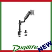 Brateck Single Monitor Pole-Mounted Gas Spring Monitor Arm Fit Most 17" - 32"