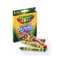在飛比找蝦皮購物優惠-現貨 美國🇺🇸 Crayola 繪兒樂 可水洗大蠟筆8色 無