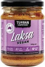 Turban Chopsticks Curry Paste Laksa Vegan 240g