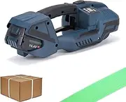 Electric Strapping Machine, Battery Powered Strapping Tool, Width 0.43-0.62 Inches Pp/Pet Automatic Strapping Machine, Tension Strapping Tool,2*Battery