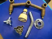 RV TUB / SHOWER HEAD KIT BRASS Camper Keystone Dutchmen MOTORHOME 5TH WHEEL VC3