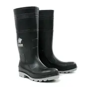 Steel Toe PVC Gumboot Bison INCA Black/Grey INCAGSBKGY