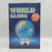Nightstand 7" illuminated World Globe Earth Ocean Rotating World Map Home Decor