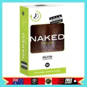 Naked Delay Condoms 12-Count Pack of 12-Au