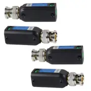 4-Pack HD 1CH Passive Video Balun Compatible W/All HD-CVI TVI AHD Cable SCT-218B