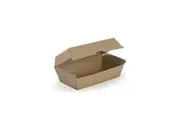 100 X Regular Kraft Brown Disposable Snack Boxes Bulk Takeaway Box