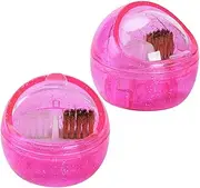 ERINGOGO Manicure Nail Bit Brush 2pcs Nail Drill Bit Cleaner Brush Dust Removal Tool