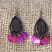 Filigree Pear Shape Earrings