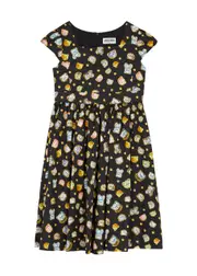 Moschino Kids Printed Cotton-poplin Dress (4-8 Years) - Black - 08YR (8 Years) 08YR (8 years)