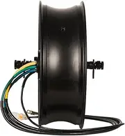FSNEODYV Electric Bicycle Kit, Brushless BLDC Wheel Hub Motor 17x3.5inch 5000W 48V-72V 120km/h 50H 252 Black