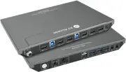 KVM Switch Dual Monitor 4K@60Hz 2K@144Hz 1080P@240Hz 2 Monitor 2 Computer Ultraw