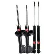 Front + Rear KYB EXCEL-G Shock Absorbers for RENAULT Clio MKII I4 FWD Hatch