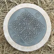 Plastic stepping stone Gothic Pagan Wicca Celtic mold 10" x 1.5" thick