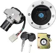Ignition Key Switches for Suzuki GS500 GSF250 GSF400 for Bandit 250 77A VS/S GK7AA GSX400 GK79A for Impulse Ignition Switch Fuel Gas Cap Seat Lock Key Set Ignition Barrel Key Switch