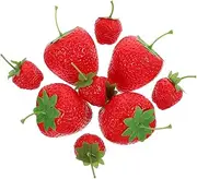 10pcs Simulated Strawberry Model Artificial Red Strawberries Strawberry Fruit Cake Swirl Pink Balloon Arch Kit Cherries Fake Fruit Decoration Pineapple Lollies Pink Bunting