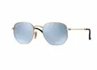 New Ray Ban Sunglasses HEXAGONAL RB 3548N 001/30 51MM ARISTA/GREY FLASH LENS