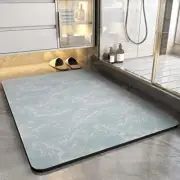 Bath Mat-Bathroom Mat Bathroom Rug Absorbent Stain 16"x24" Light Blue