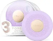 FOREO UFO 3 go - Compact 4-in-1 Full Facial LED Mask Treatment - Deep Moisturiser - Anti Aging Face Mask Beauty - Face Massager - Lavender