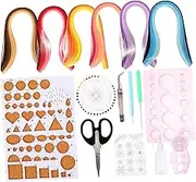 HEALSOPTHY 1set Paper Quilling Strips Set Art Paper Tool for Crafts Home School Projects Handmade Decorative Confetti for Creative Fun and Learning