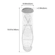 Eli & Co. Lighting Marcellia Teardrop Crystal Chandelier 3CCT – 60cm