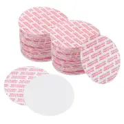 51mm/2" Foam Lid Liner, 200Pcs PS Resistant Pressure Sensitive Seal White Red