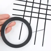 Self Adhesive Whiteboard Grid Gridding Marking-Tape Easy to Use Black T W0C2