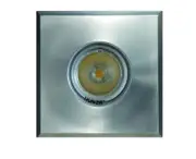 Hunza LED Floor Lite Spot Square Copper/Stainless Steel