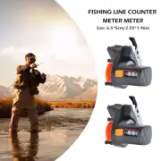 Digital Fishing Finder Gauge Line Counter Meter For Fishing Depth Rod Clip P1J7