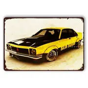 3x Rustic Look Tin Sign Slr5000 Holden Torana Replica Yellow Decorative Man Cave