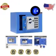 Blue Steel Electronic Safe with Personalized Keycode & Light - Discreet Design