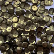 10mm Cup Sequins Chocolate Brown Matte Metallic Made in USA